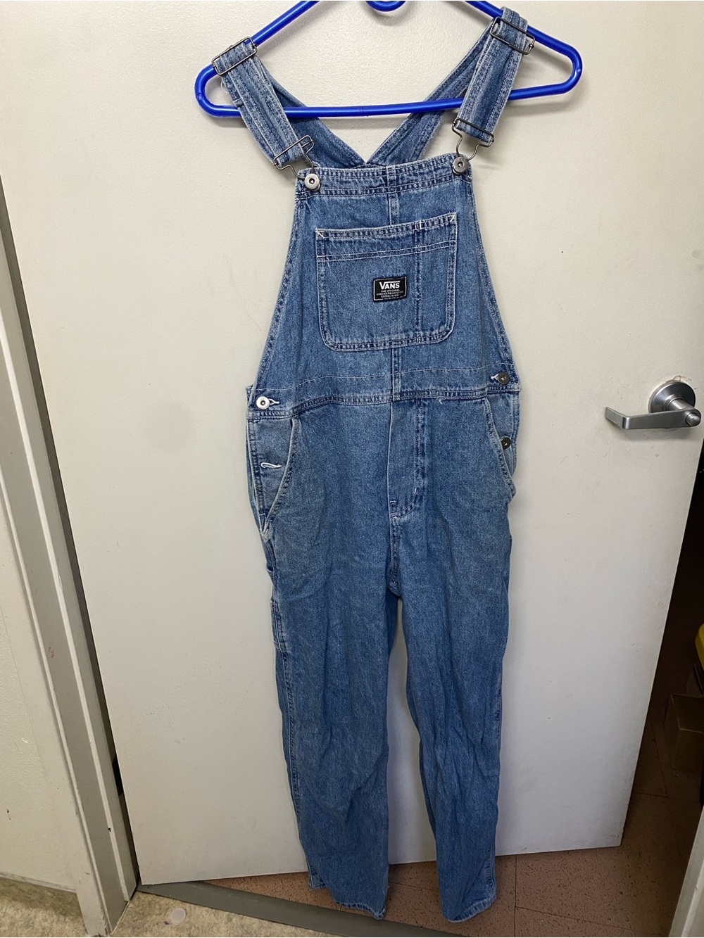 Vans Women's Blue Denim Overalls